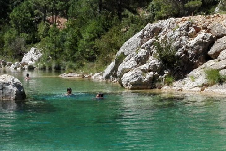 Pozas naturales de Las Pesqueras de Beceite en el Matarraña