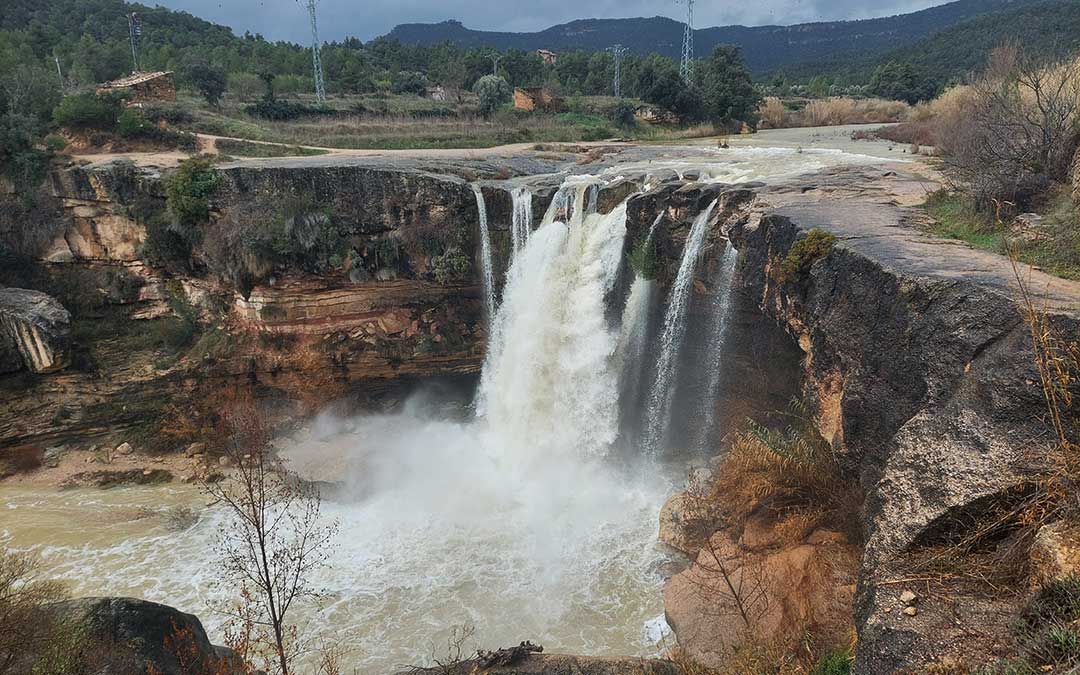 Cascada El Salt de la Portellada cerca de Valderrobres